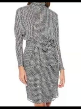 BRAND NEW ADORABLE JOIE ANASTASIA HOUNDSTOOTH DRESS SIZE MEDIUM